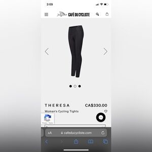 Café du Cycliste Theresa women’s fleeced cycling tights 🚴‍♀️